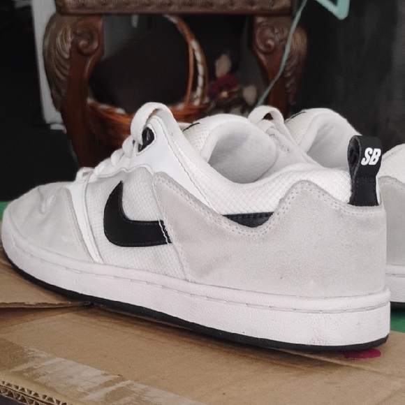 Nike SB Alleyoop White Sneakers - Picture 1 of 9
